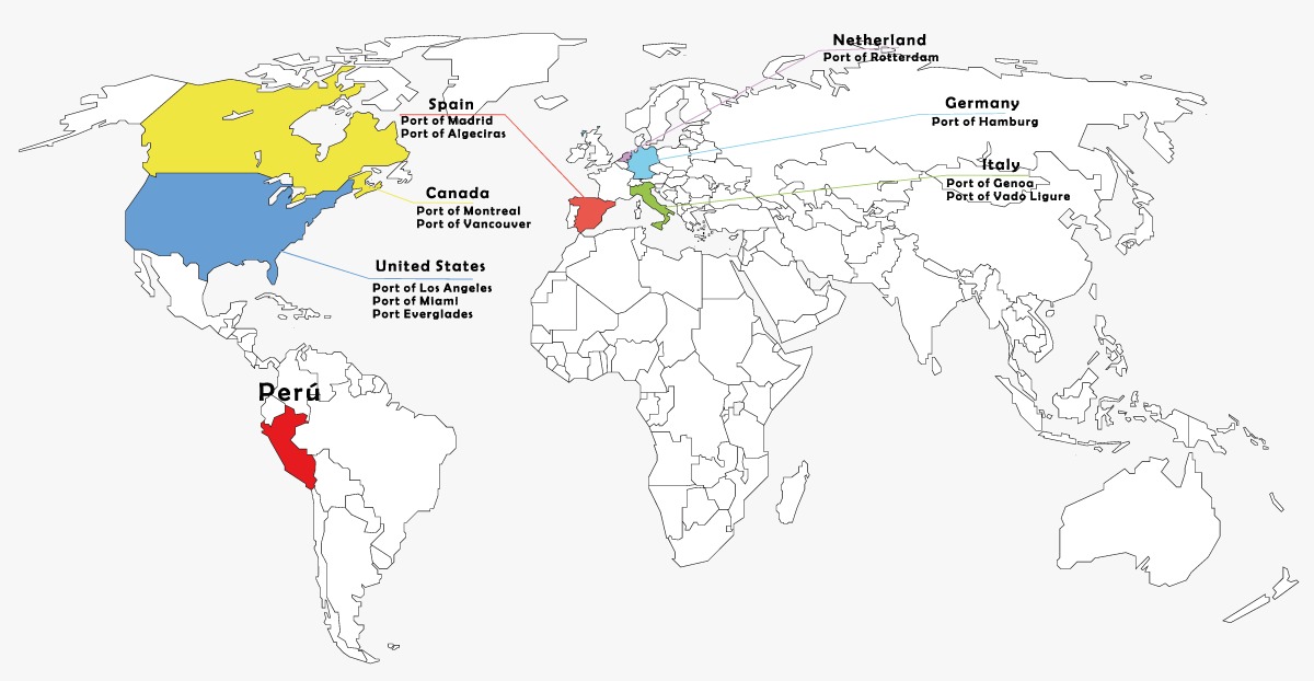 Mapa de distribución